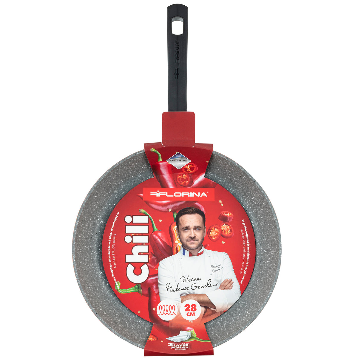 Patelnia aluminiowa chili 28cm mg