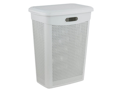 Kosz na pranie plastikowy lavado 46x29x55cm 43l szary