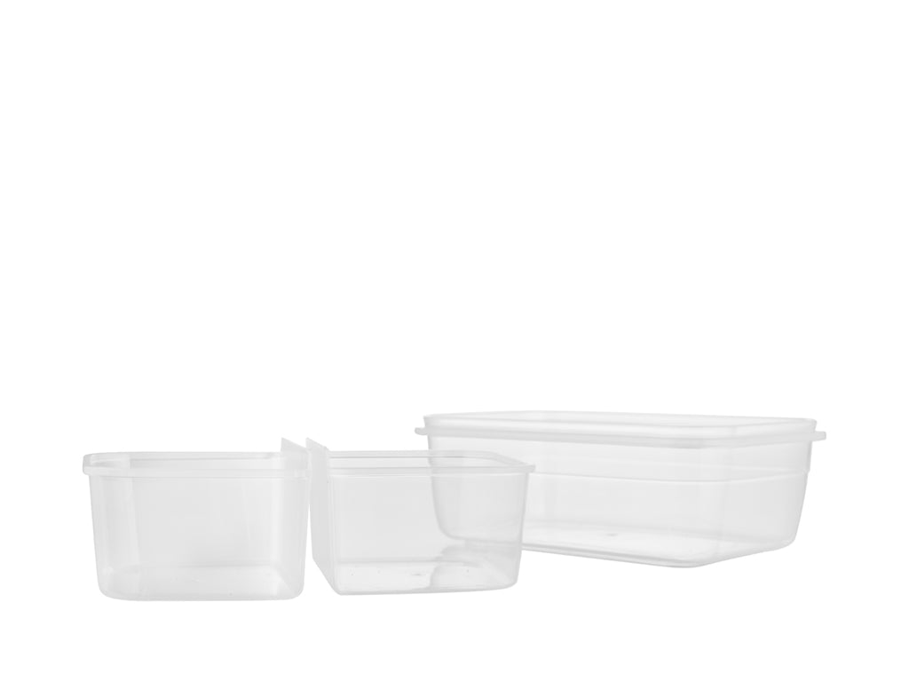 Pojemnik do żywności plastikowy prostokątny fresh box praktyczna 400ml