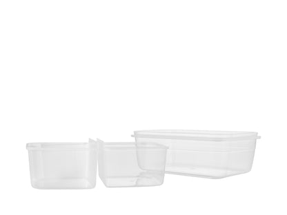 Pojemnik do żywności plastikowy prostokątny fresh box praktyczna 400ml