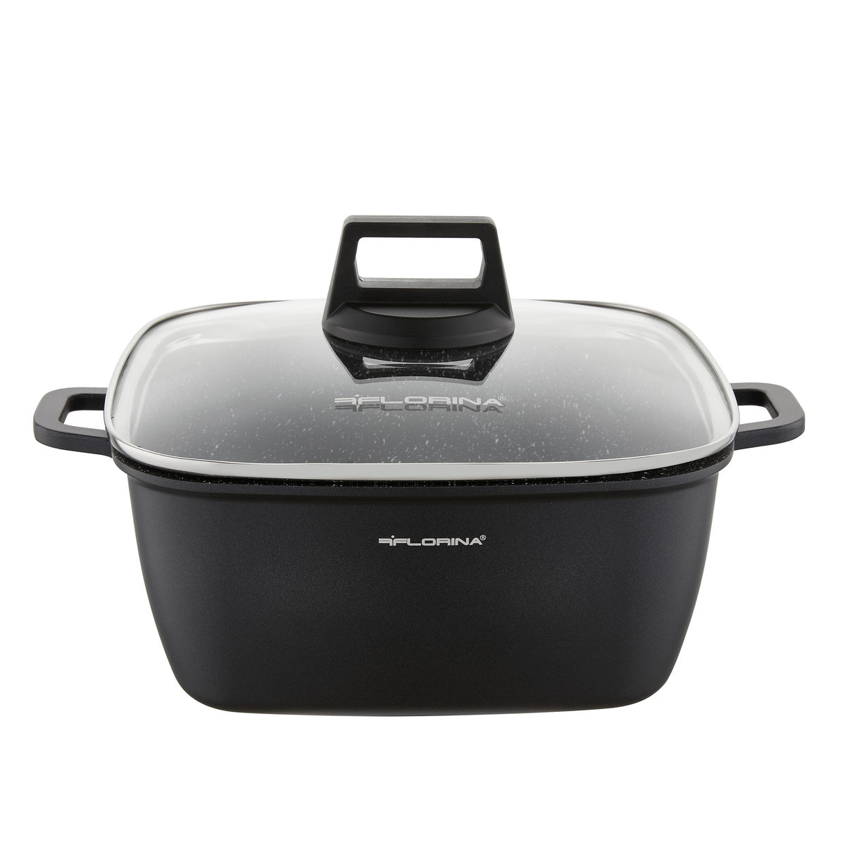 Garnek aluminiowy kwadratowy chef 24x24x10,9cm 4,6l z/p