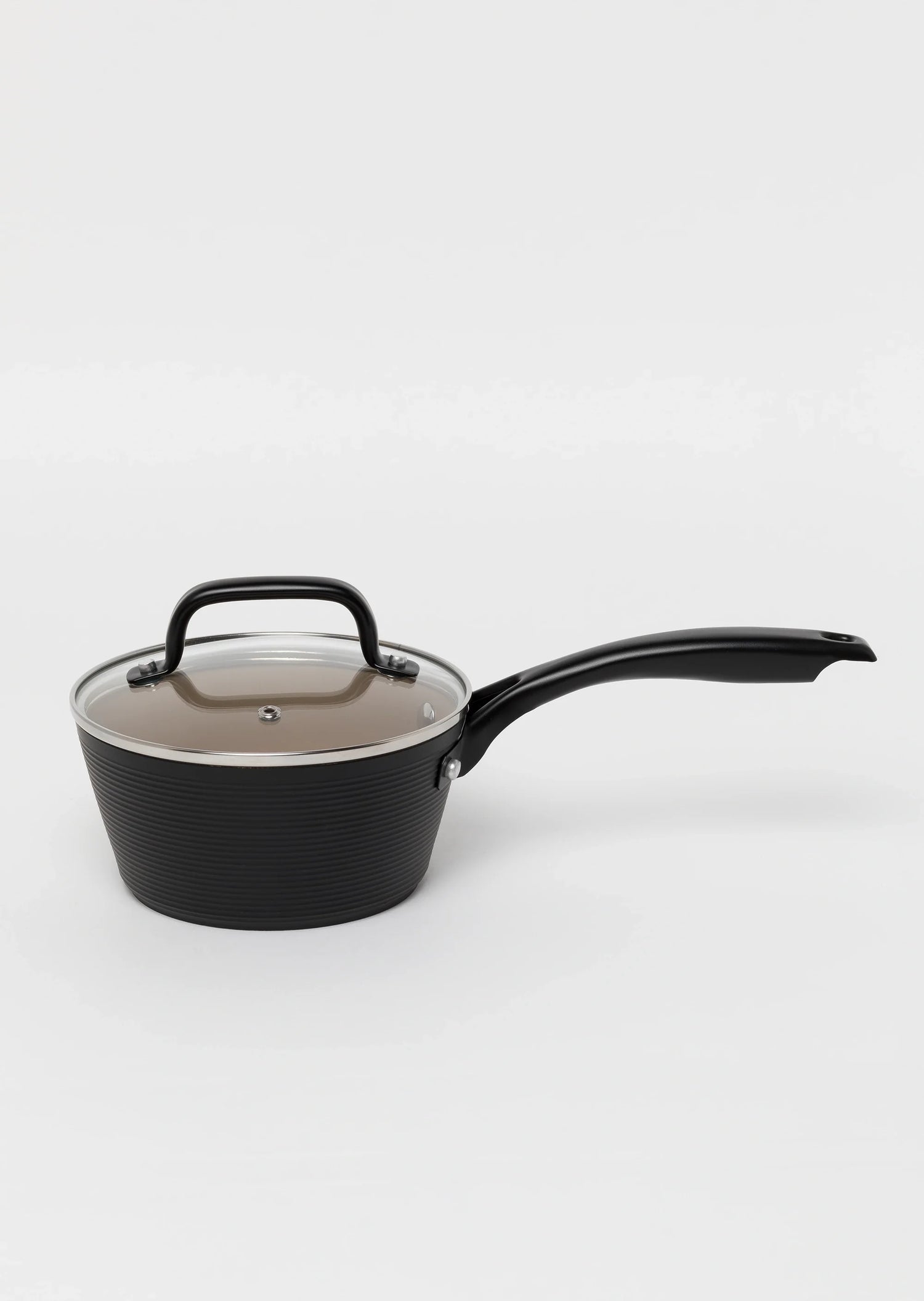 Zestaw 6 elementowy komplet garnków i patleni Florina Carina Black by Mateusz Gessler czarny| aluminum | powłoka ceramiczna | wszystkie typy kuchenek | do piekarnika