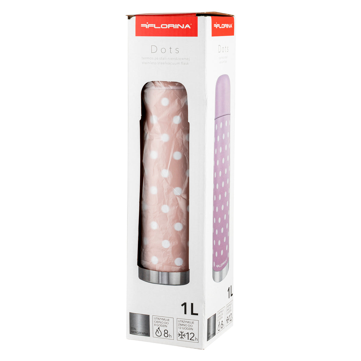 Termos nierdzewny dots 1l mix 3