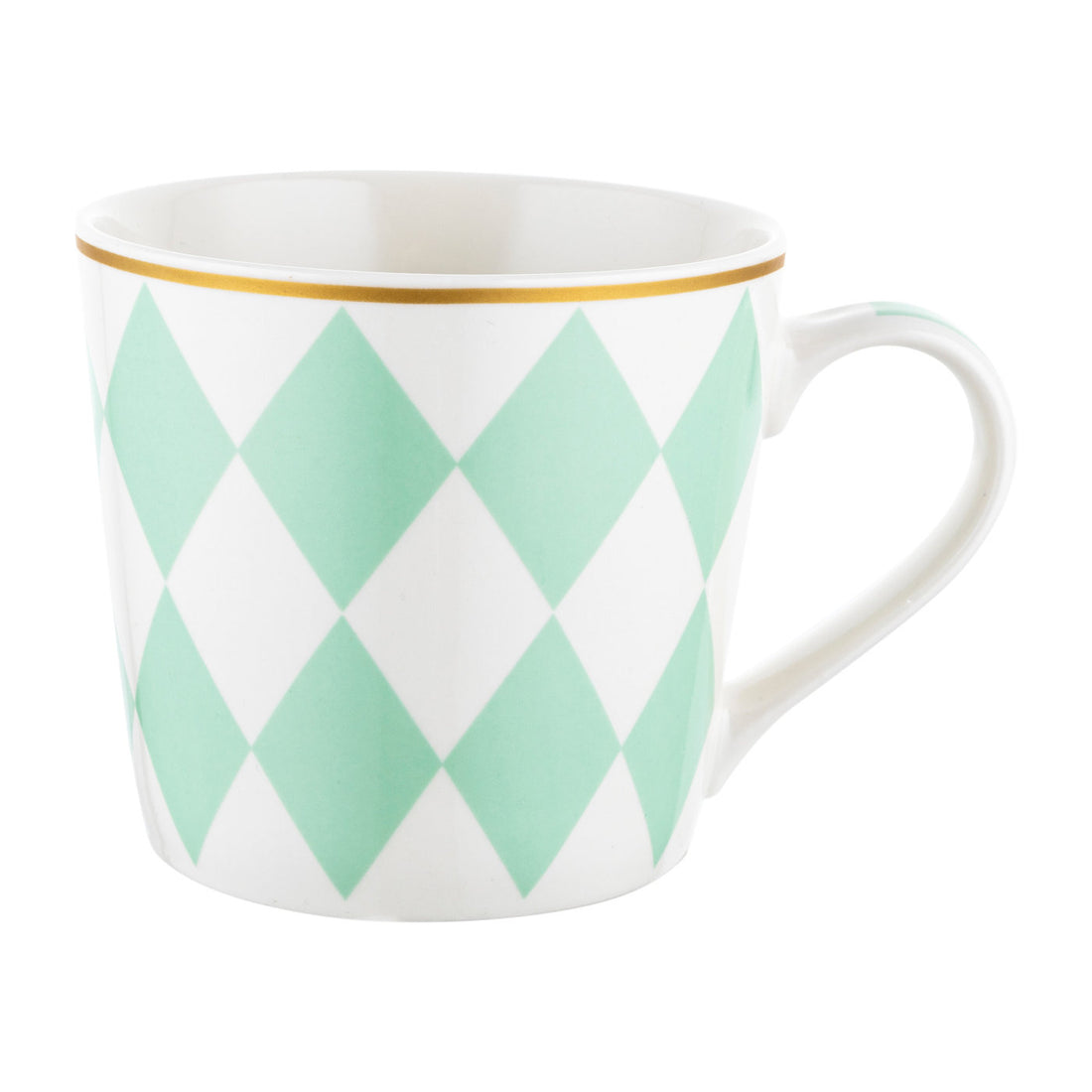 Kubek geometric romby zielone 400ml
