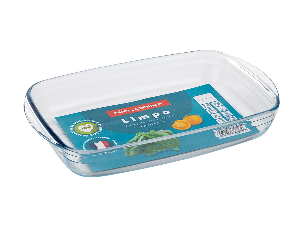Naczynie do zapiekania szkło żaroodporne prostokątne limpo 31x20x6cm 2,1l