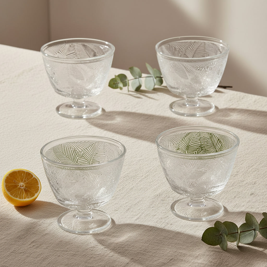 4 x zestaw pucharek do lodów szklany Florina Tropic 310 ml