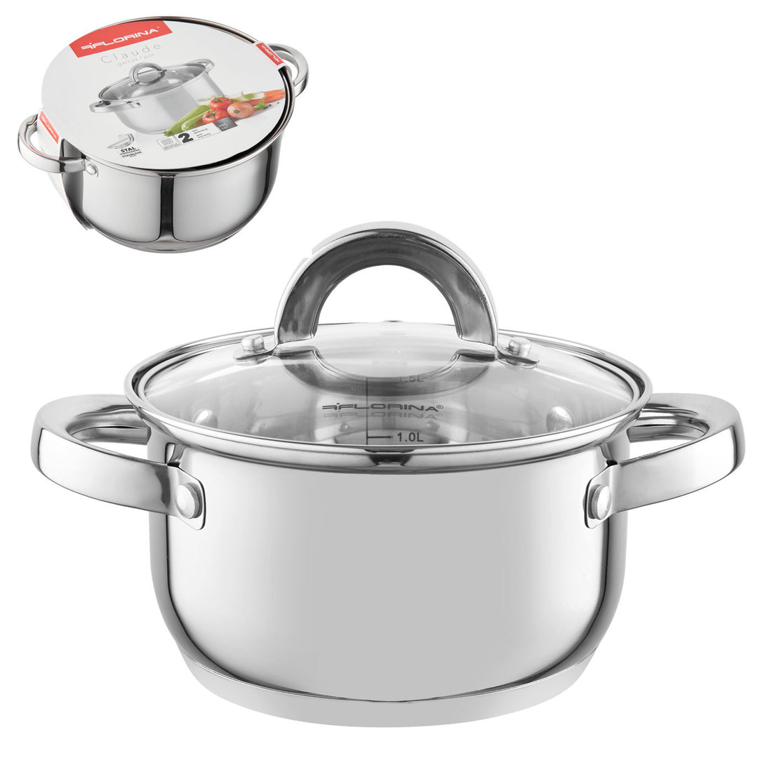 Garnek nierdzewny claude 16cm 1,9l z/p