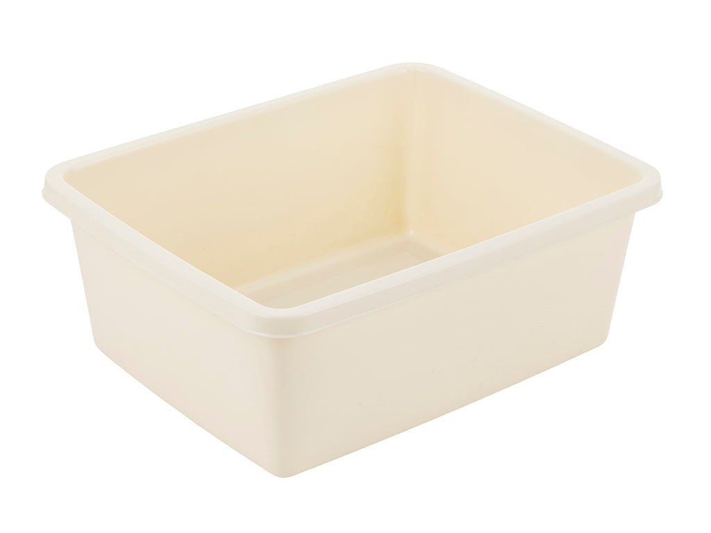 Miska plastikowa prostokątna 37x30cm 11l kremowy