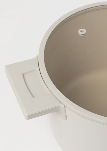 Zestaw 3 elementowy komplet garnków Florina Nube beżowy| aluminum | powłoka ceramiczna| wszystkie typy kuchenek |