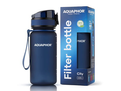 Butelka filtrująca aquaphor city 350ml granatowa -aqu 522904