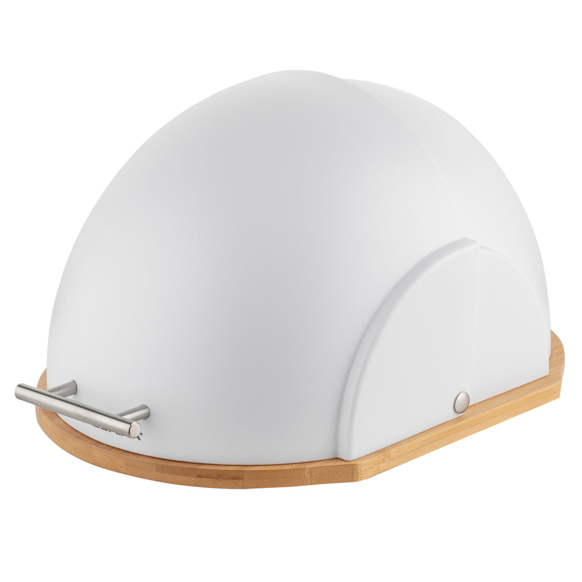 Zestaw 4 elementowy helmet chlebak 37x26x22 cm w zestawie z 3 pojemnikami na artykuły sypkie biały