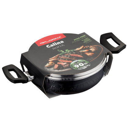 Garnek aluminiowy niski calina 26cm 2,9l z/p