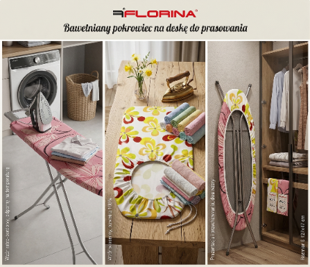 Pokrowiec na deskę bawełniany 127x47cm -p&p
