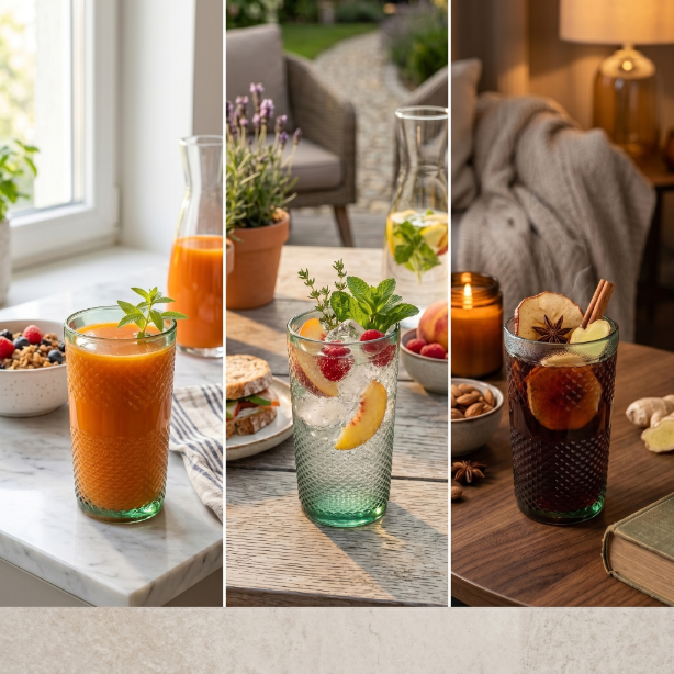 Szklanka long drink alexis 340ml zielony