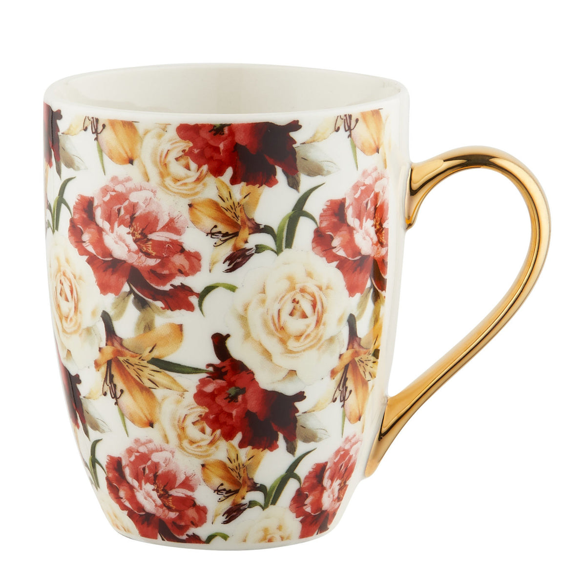 Kubek porcelanowy Florina Mia 340 ml w kwiaty mix wzorów na prezent