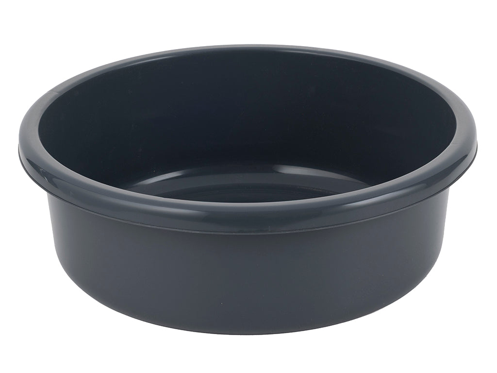 Miska plastikowa okrągła 46cm 20l ciemny szary