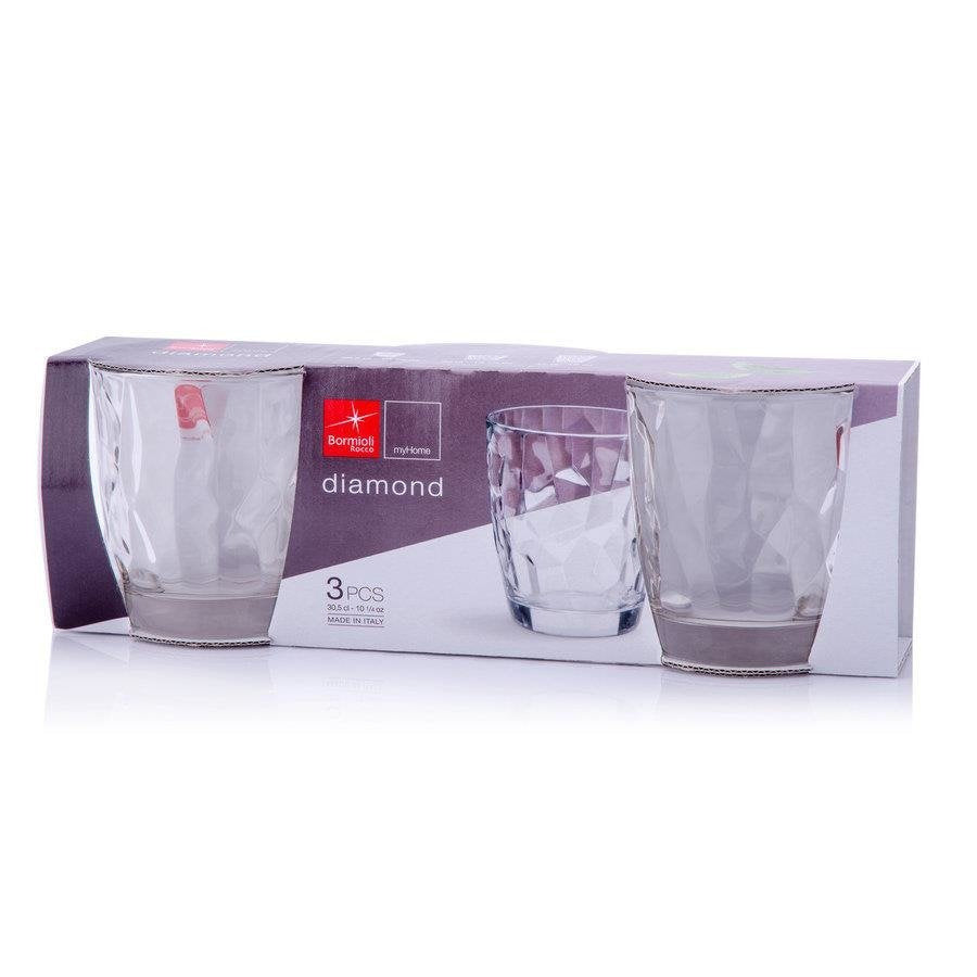 Szklanka do wody diamond 300ml 3szt.