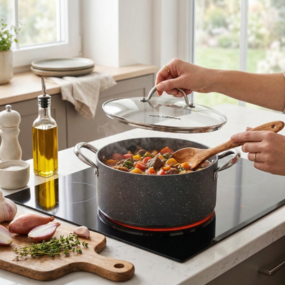 Garnek aluminiowy onyx 24cm 4,8l z/p
