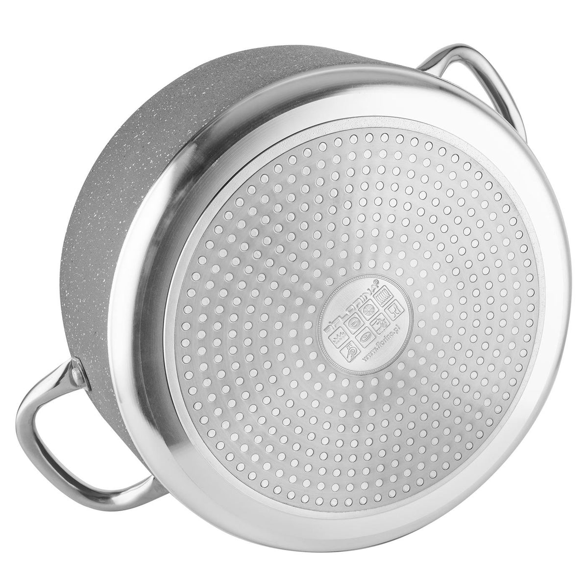 Garnek aluminiowy onyx 24cm 4,8l z/p