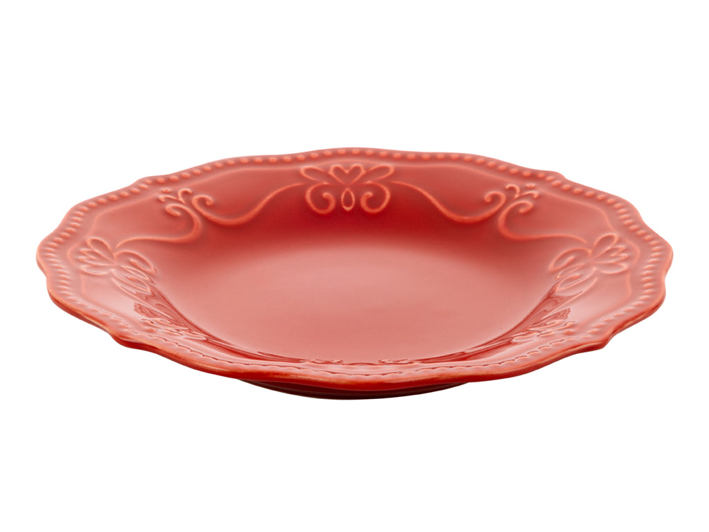 TALERZ DESEROWY RUSTIC RED 20CM