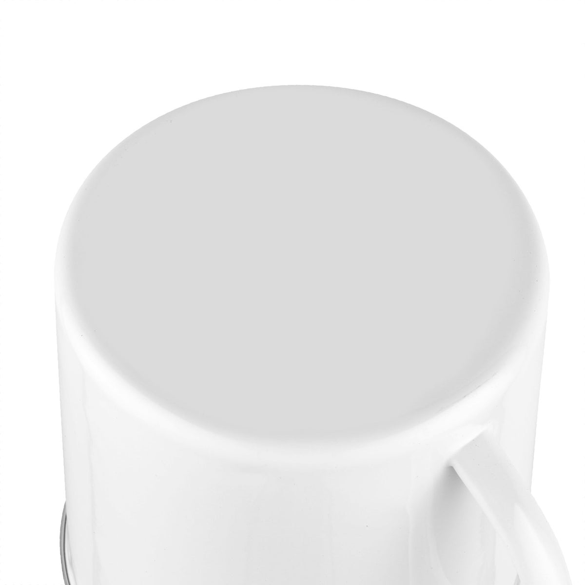 Kubek emaliowany 12cm 1,1l 101p biało-kremowy