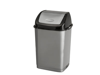 Kosz na śmieci plastikowy binio 35l antracytowy