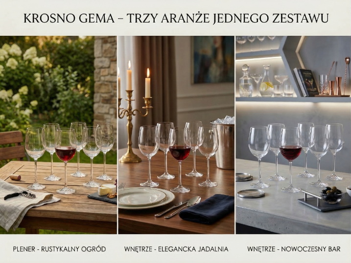 Kieliszki do wody gema 340ml 6szt kro km-4832-0340