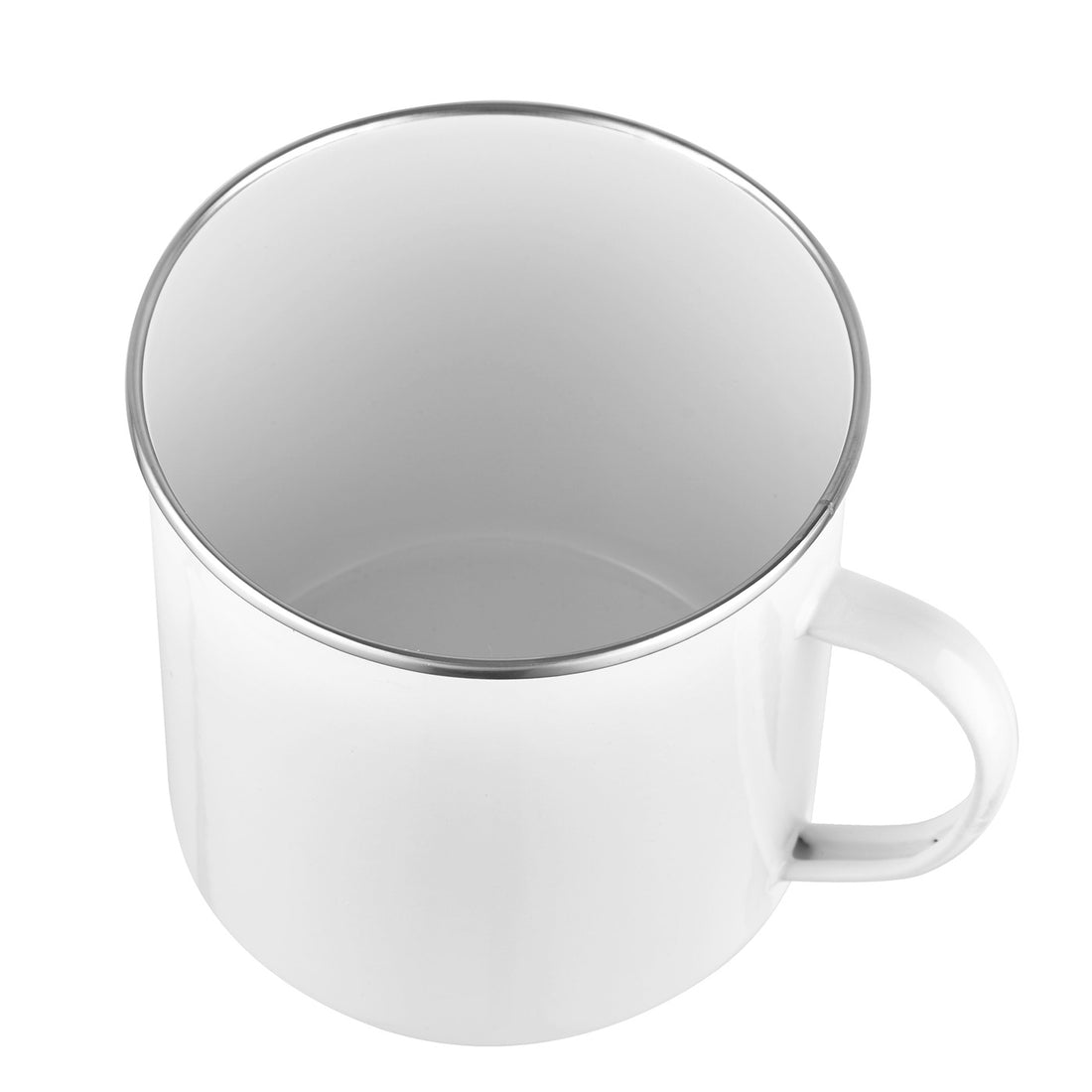 Kubek emaliowany 12cm 1,1l 101p biało-kremowy