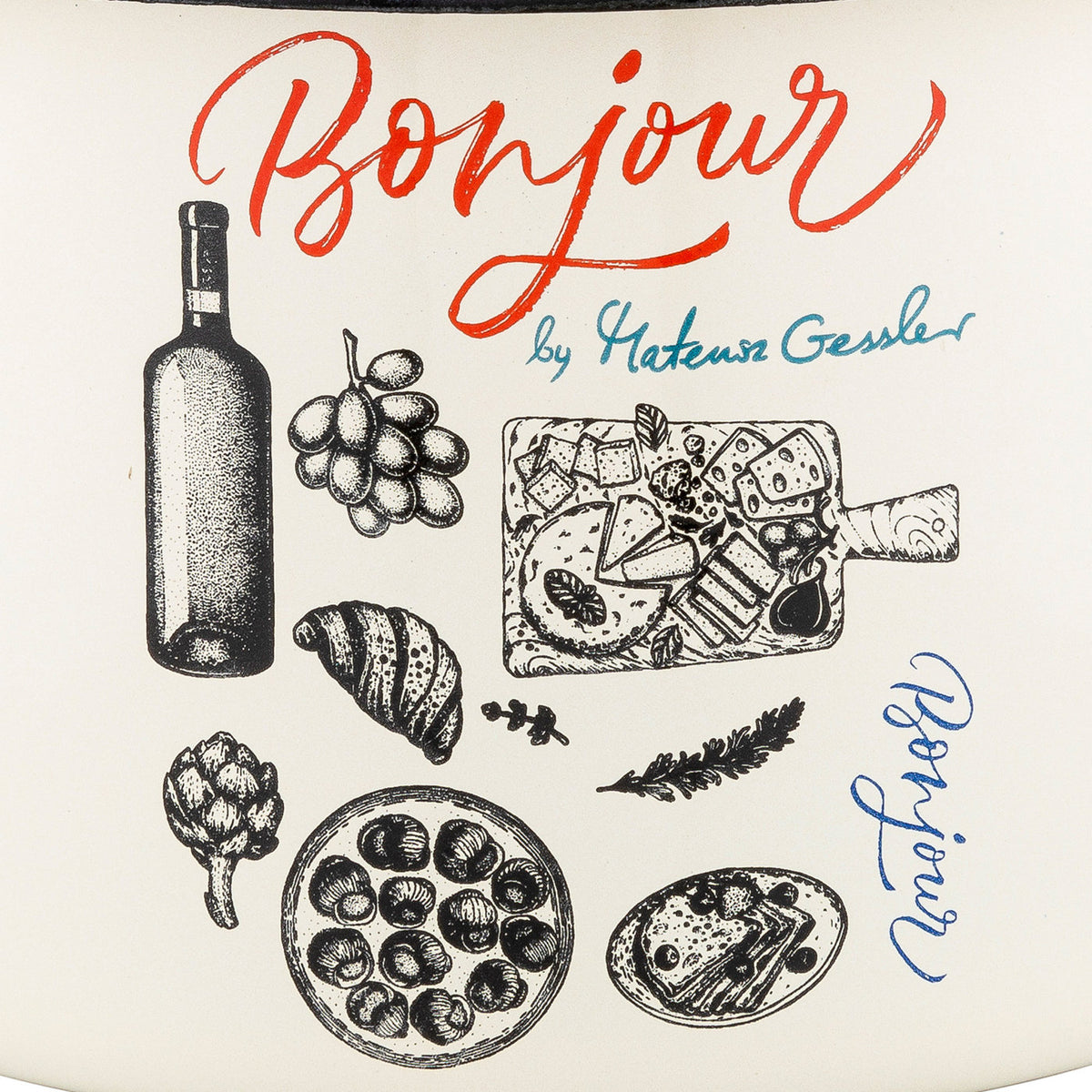 Garnek emaliowany prosty bonjour 20cm 4,8l
