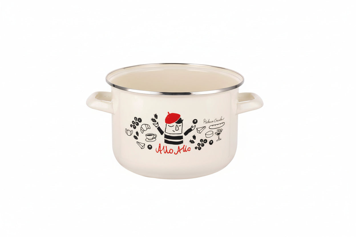 GARNEK EMALIOWANY ALLO ALLO 22CM 6L MG V.2