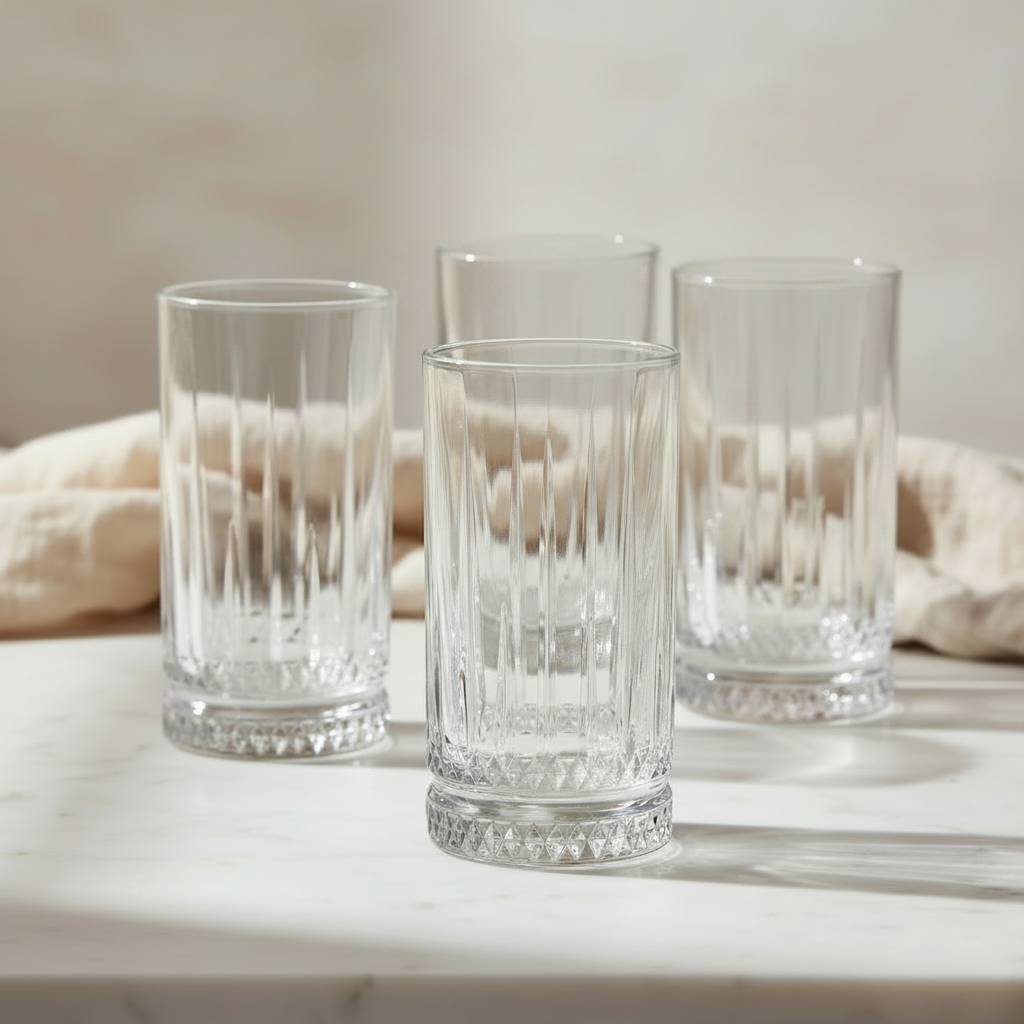 Zestaw 4 szklanek long drink Florina Libretto 450 ml