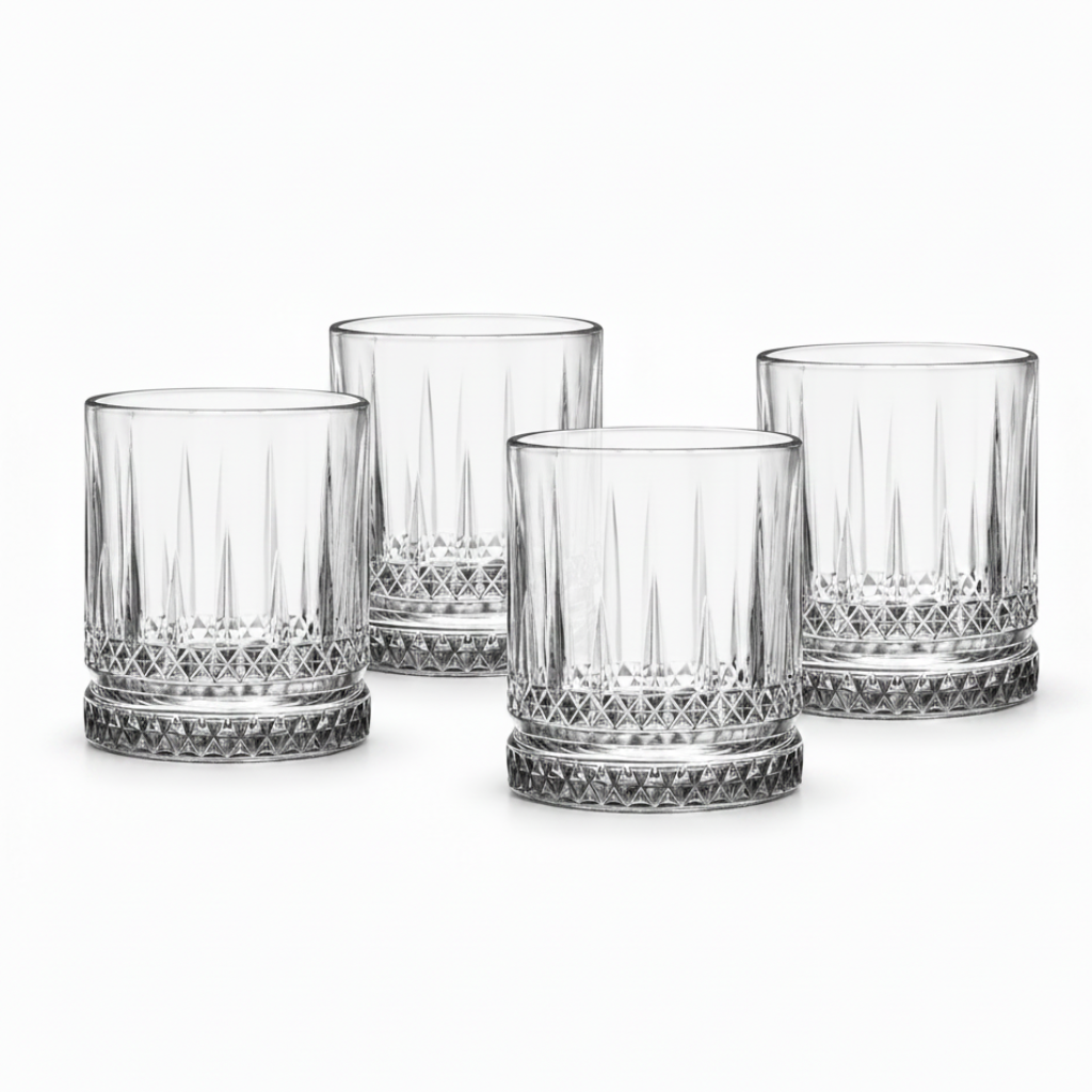 Zestaw 4 szklanek do whisky Florina Libretto 350 ml