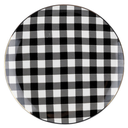 Talerz głęboki winter glam grid 21,5cm
