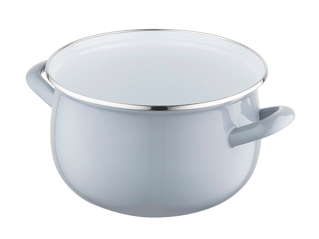 Garnek emaliowany pyza gris 20cm 4,2l z/p szary