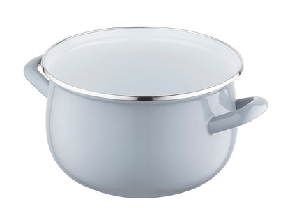 Garnek emaliowany pyza gris 20cm 4,2l z/p szary