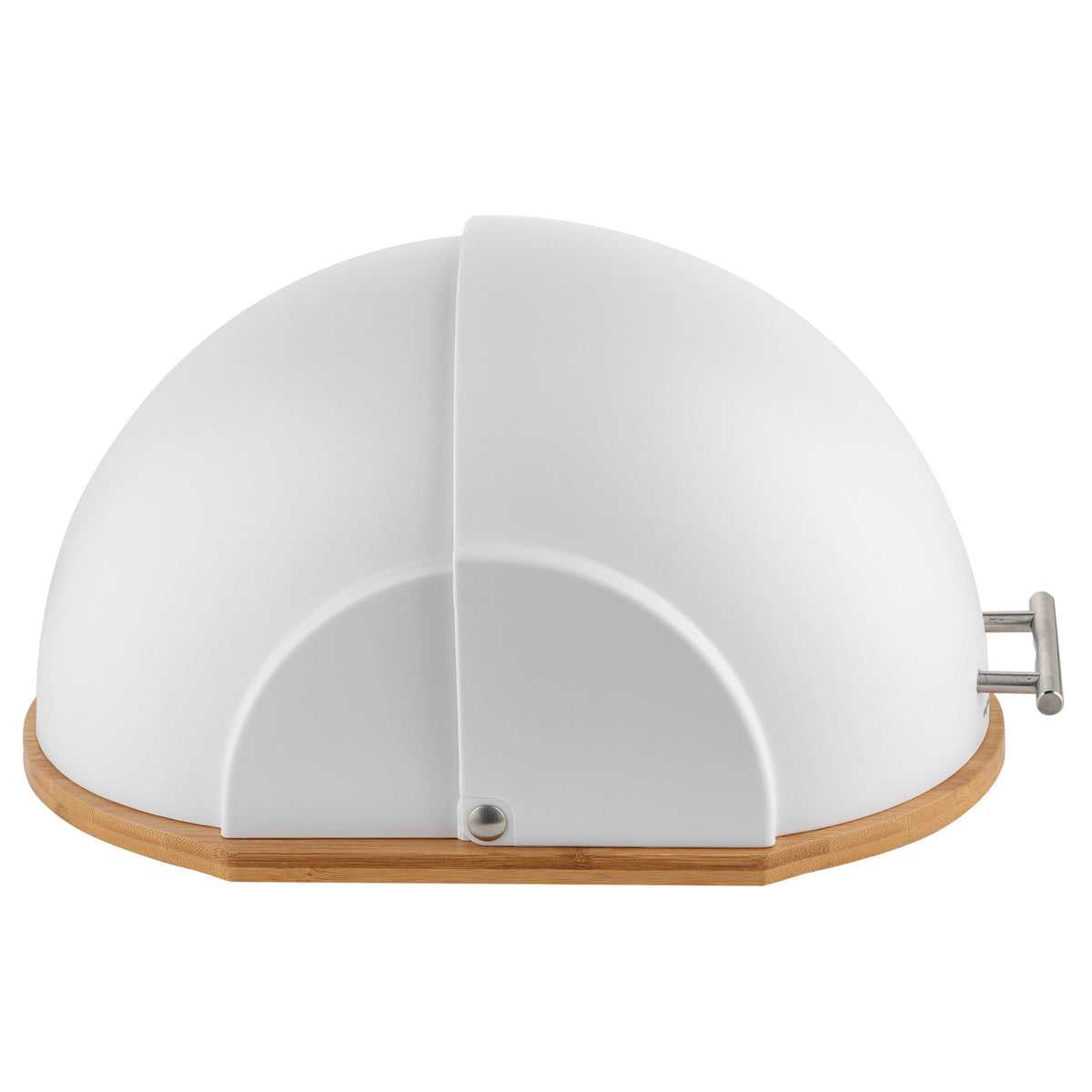 Zestaw 4 elementowy helmet chlebak 37x26x22 cm w zestawie z 3 pojemnikami na artykuły sypkie biały