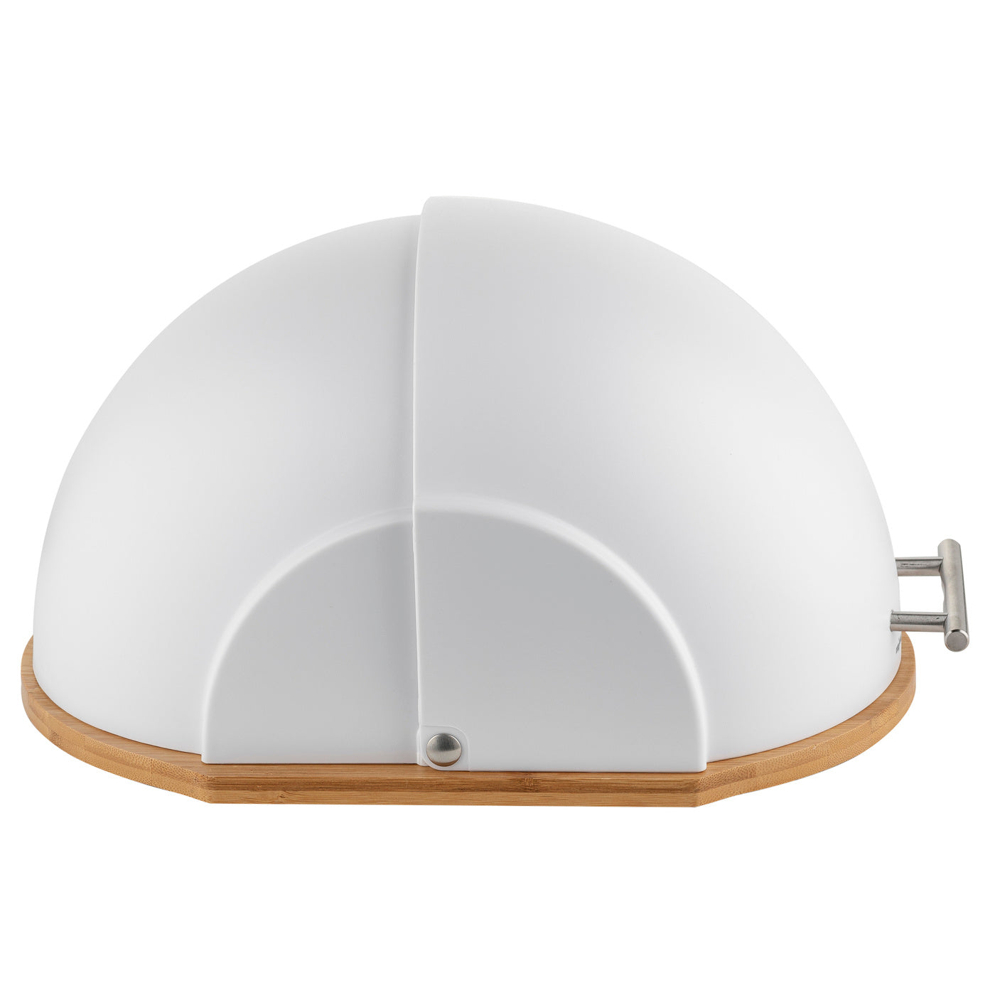 Zestaw 4 elementowy helmet chlebak 37x26x22 cm w zestawie z 3 pojemnikami na artykuły sypkie biały