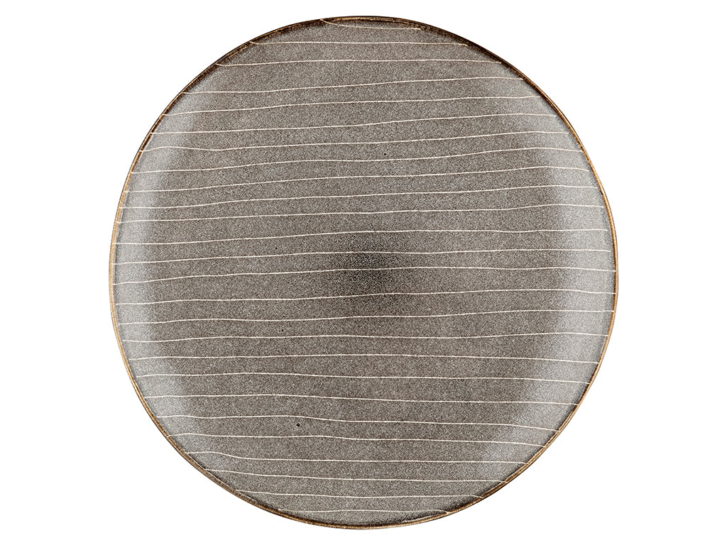 Talerz płytki stripes gray 26,5cm