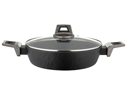 Garnek aluminiowy niski japandi 26cm 2,2l z/p