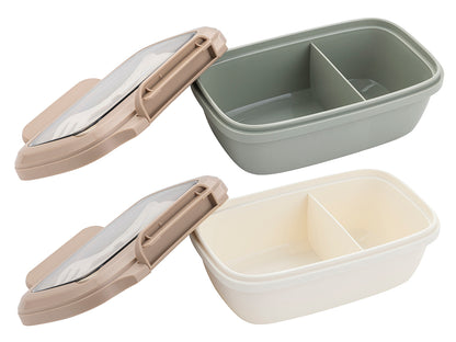 Lunchbox z łyżką i widelcem 1l mix