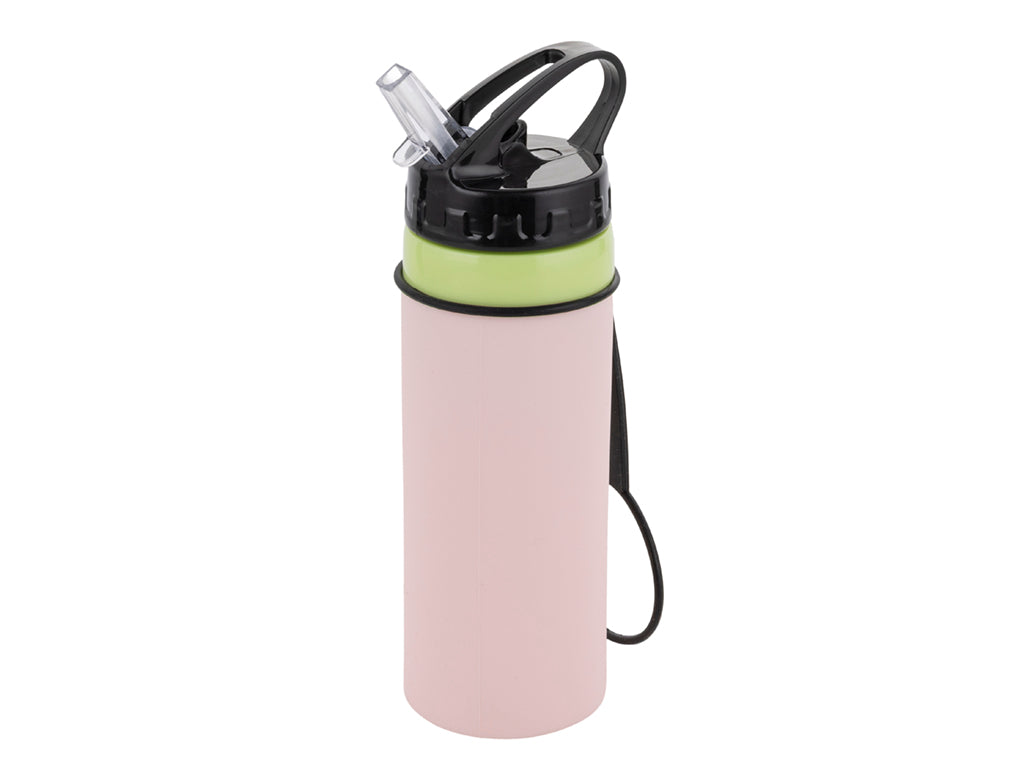 BUTELKA SILIKONOWA FLEXIE RÓŻ 450ML