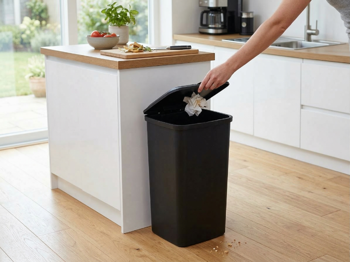 Kosz plasikowy prime 10l czarny