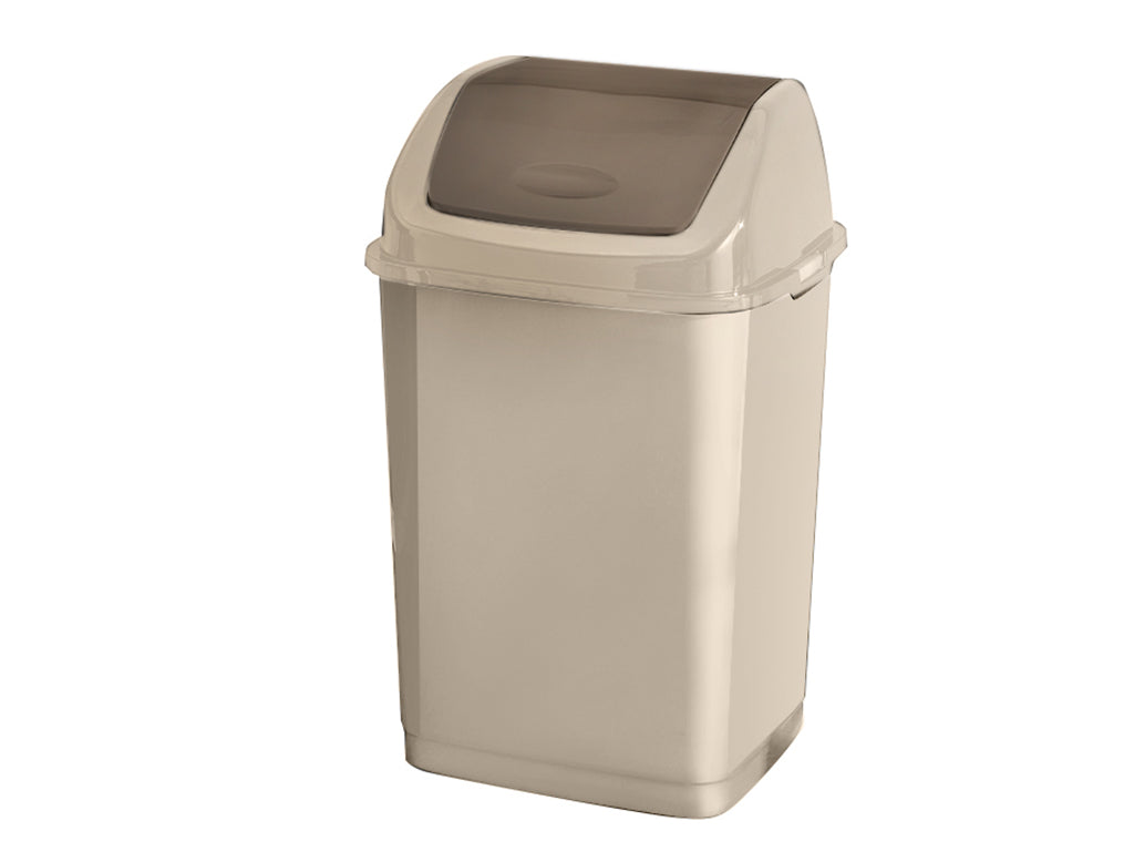 Kosz na śmieci plastikowy binio 50l kremowy