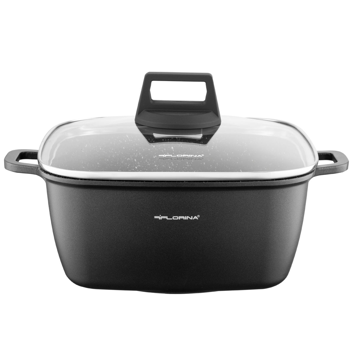 Garnek aluminiowy kwadratowy chef 24x24x10,5cm 4,6l z/p v.2