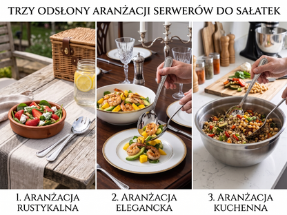 Sztućce serwer do sałaty palacio 2el. blister
