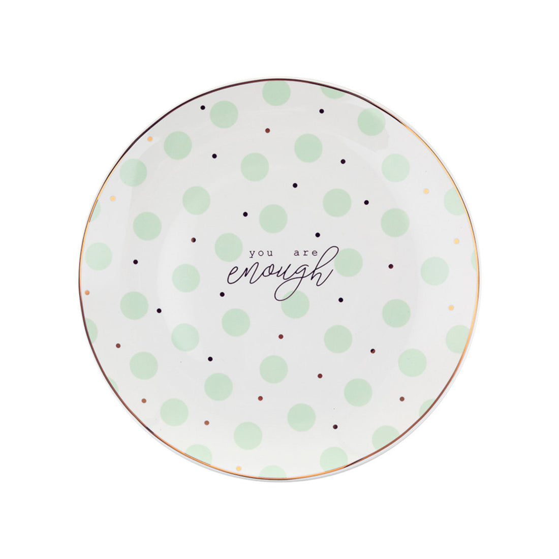 Talerz deserowy mint dots 20cm
