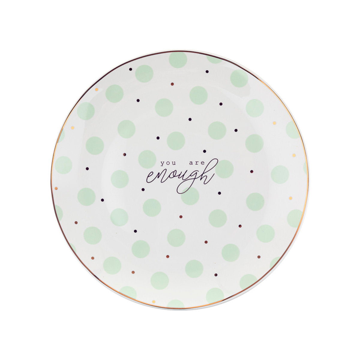 Talerz deserowy mint dots 20cm