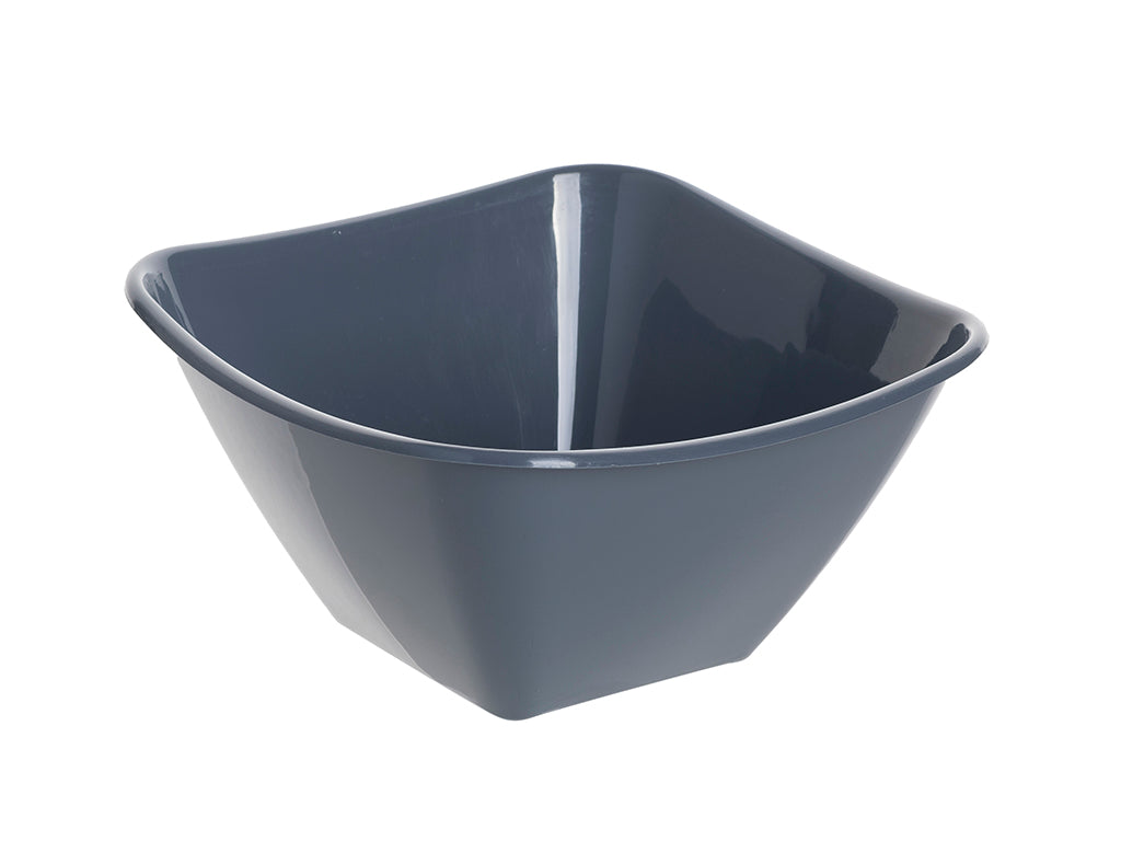 Miska plastikowa kwadrat 16cm ciemny szary