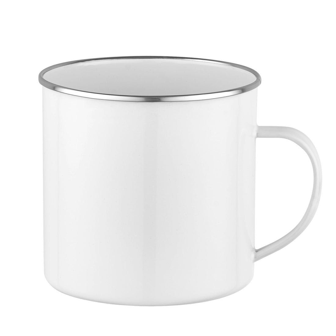 Kubek emaliowany 12cm 1,1l 101p biało-kremowy