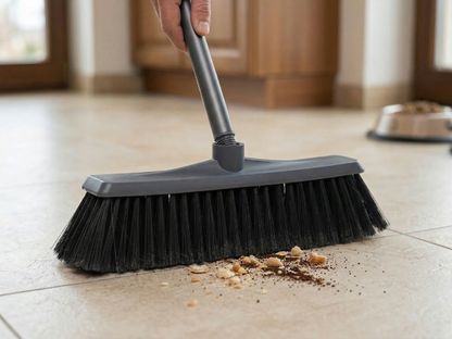 Miotła plastikowa aster ciemny szary